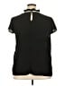 Shein 100% Polyester Black Short Sleeve Blouse Size 2X - photo 2