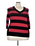 Style&Co Stripes Red Pullover Sweater Size 3X - photo 1