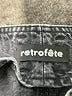 retrofête 100% Cotton Chevron-herringbone Black Jeans Size 30 waist - photo 7