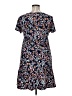 Pink Rose Print Blue Casual Dress Size XL - photo 2