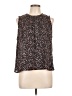 Evereve 100% Polyester Brown Sleeveless Blouse Size L - photo 1