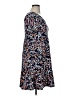 Pink Rose Print Blue Casual Dress Size XL - photo 4