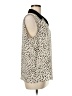 Pleione 100% Polyester Animal Print Ivory Sleeveless Blouse Size M - photo 4