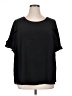 Torrid 100% Polyester Black Short Sleeve Top Size 1X Plus (1) - photo 1