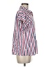 Shein Stripes Pink Short Sleeve Blouse Size 6 - photo 4