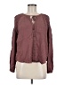 ASTR The Label Brown Burgundy Long Sleeve Blouse Size M - photo 1