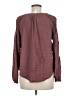 ASTR The Label Brown Burgundy Long Sleeve Blouse Size M - photo 2