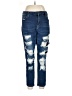rue21 Hearts Blue Jeans Size 14 - photo 1