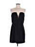 Halston Solid Black Cocktail Dress Size 12 - photo 1
