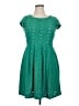 En Focus Studio Stars Green Casual Dress Size 14 - photo 1