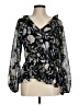 Calvin Klein 100% Polyester Black 3/4 Sleeve Blouse Size M - photo 1