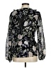 Calvin Klein 100% Polyester Black 3/4 Sleeve Blouse Size M - photo 2