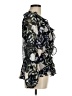 Calvin Klein 100% Polyester Black 3/4 Sleeve Blouse Size M - photo 4