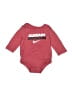 Nike Graphic Red Long Sleeve Onesie 3-6 MO / 6 MO - photo 1
