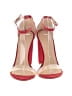 Wild Diva Color Block Red Sandals Size 7 1/2 - photo 2
