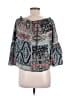 O'Neill 100% Viscose Blue 3/4 Sleeve Blouse Size S - photo 2
