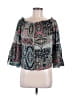 O'Neill 100% Viscose Blue 3/4 Sleeve Blouse Size S - photo 1