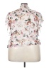 Shein Floral Ivory Short Sleeve Blouse Size 3X - photo 2