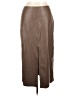 Gap 100% Polyester Brown Faux Leather Skirt Size 10 - photo 1