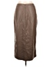 Gap 100% Polyester Brown Faux Leather Skirt Size 10 - photo 2