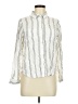 Thread & Supply Stripes Ivory Long Sleeve Blouse Size M - photo 1