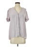 Wilfred 100% Acetate Gray Short Sleeve Blouse Size S - photo 1
