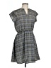 Sweet Rain 100% Polyester Plaid Gray Casual Dress Size L - photo 1