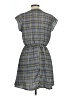 Sweet Rain 100% Polyester Plaid Gray Casual Dress Size L - photo 2