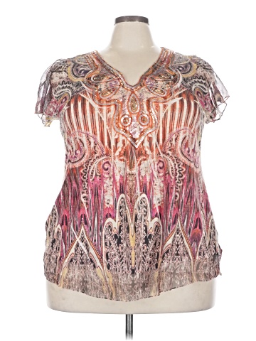 One World Short Sleeve Blouse (view 1)