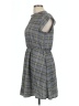 Sweet Rain 100% Polyester Plaid Gray Casual Dress Size L - photo 5