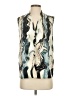 Unbranded 100% Polyester Ivory Sleeveless Blouse Size 4 - photo 1