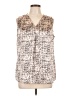 Ofeefan 100% Polyester Ivory Sleeveless Blouse Size L - photo 1