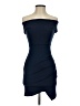 Soprano Solid Blue Cocktail Dress Size XS - photo 1