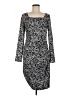 L.K. Bennett Animal Print Gray Cocktail Dress Size 8 - photo 1