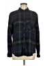 BDG 100% Cotton Plaid Blue Long Sleeve Button-Down Shirt Size M - photo 1