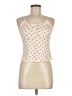 Unbranded 100% Polyester Ivory Sleeveless Top Size M - photo 1