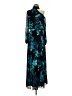 Xscape 100% Polyester Floral Teal Cocktail Dress Size 4 - photo 1