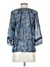 Joie 100% Silk Blue 3/4 Sleeve Silk Top Size XS - photo 2