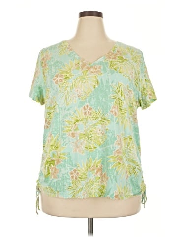 Caribbean Joe Short Sleeve Blouse (view 1)