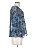 Joie 100% Silk Blue 3/4 Sleeve Silk Top Size XS - photo 4