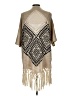 Maurices 100% Acrylic Tan Poncho Size Lg - XL - photo 2