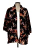 Pleione 100% Polyester Black Kimono Size L - photo 1