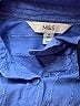 M&S Blue Long Sleeve Button-Down Shirt Size 10 - photo 7