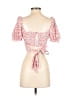 Shein Pink Short Sleeve Blouse Size 2 - photo 2