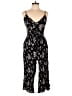 I. Joah Floral Black Jumpsuit Size L - photo 1
