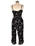 I. Joah Floral Black Jumpsuit Size L - photo 2
