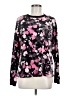 Kensie Floral Black Pink Pullover Sweater Size M - photo 1