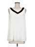 DKNY 100% Polyester Ivory Sleeveless Blouse Size M - photo 1