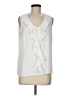 Kasper 100% Polyester Ivory Sleeveless T-Shirt Size M (estimated) - photo 1