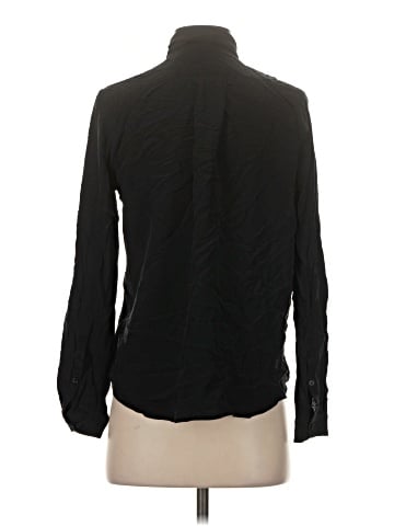 & Other Stories Long Sleeve Silk Top (view 2)